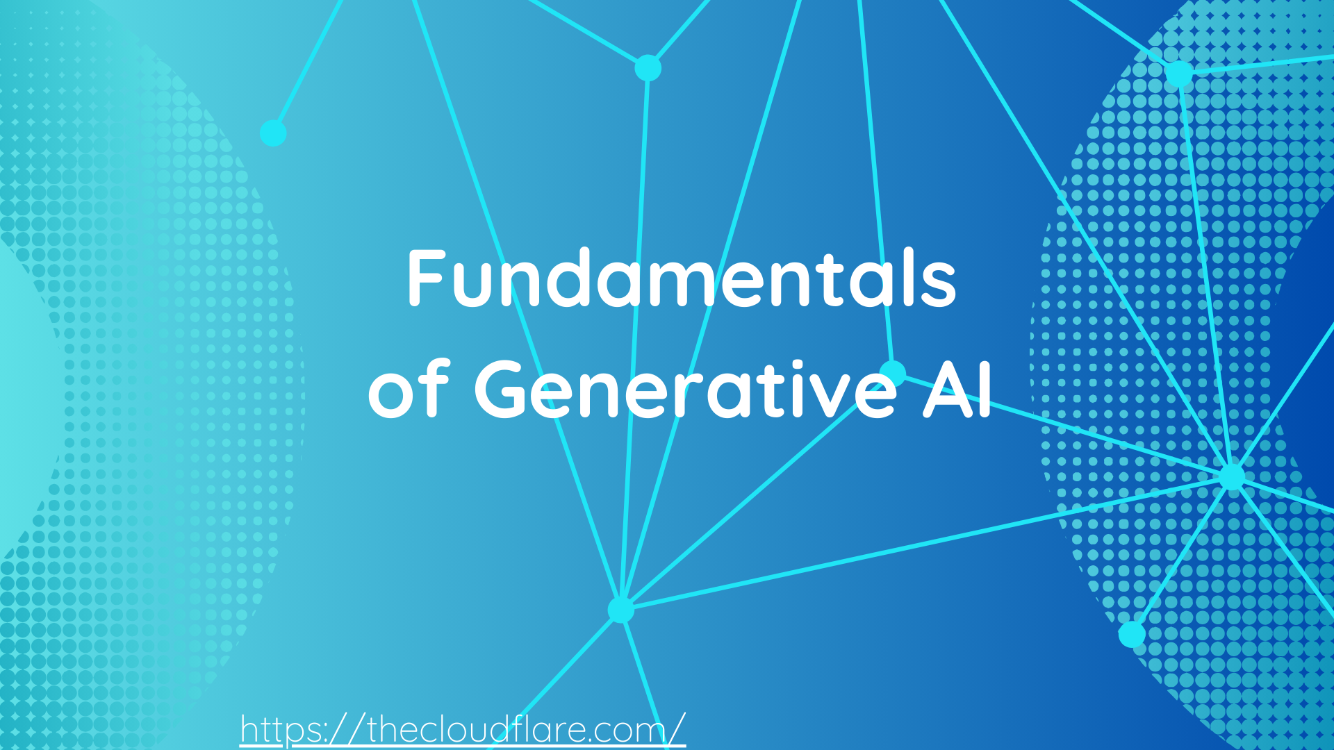 Fundamentals of Generative AI